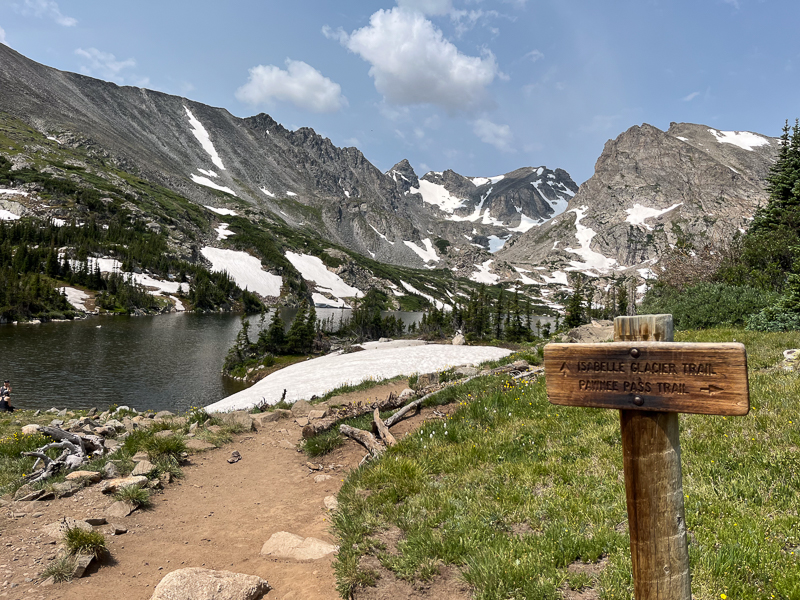 Lake Isabelle is at 10,900 feet elevation