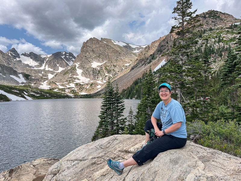 Lale overlooking Lake Isabelle