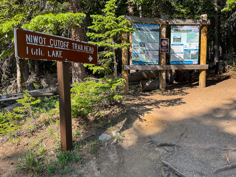 Niwot Cutoff Trail Head