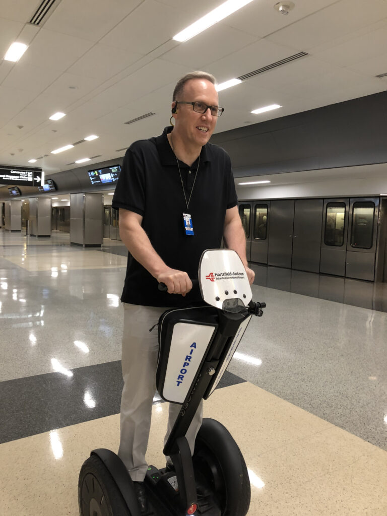 Doug showing his operational efficiency in aviation