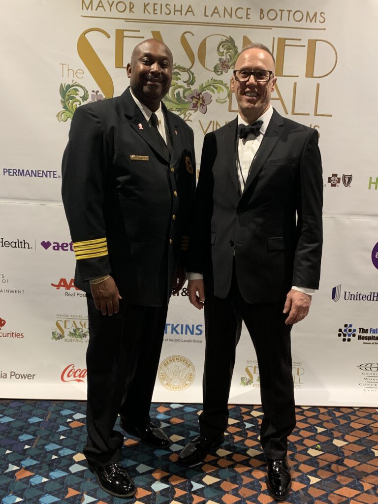 Doug Strachan volunteering at the ATL Senior Ball